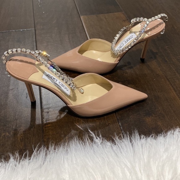 New Jimmy Choo Saeda Crystal ankle strap pointed toe pump size 36EU - Picture 15 of 15